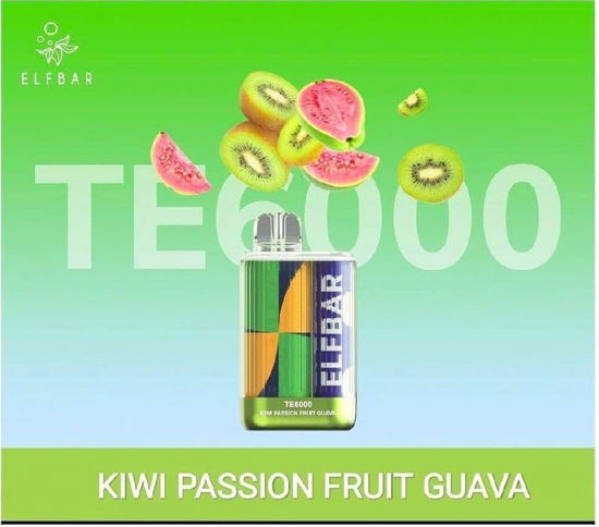 ELF BAR TE6000 DISPOSABLE DEVICE - KIWI PASSION FRUIT GUAVA
