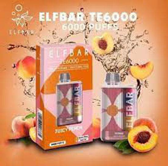 ELF BAR TE6000 DISPOSABLE DEVICE - JUICY PEACH